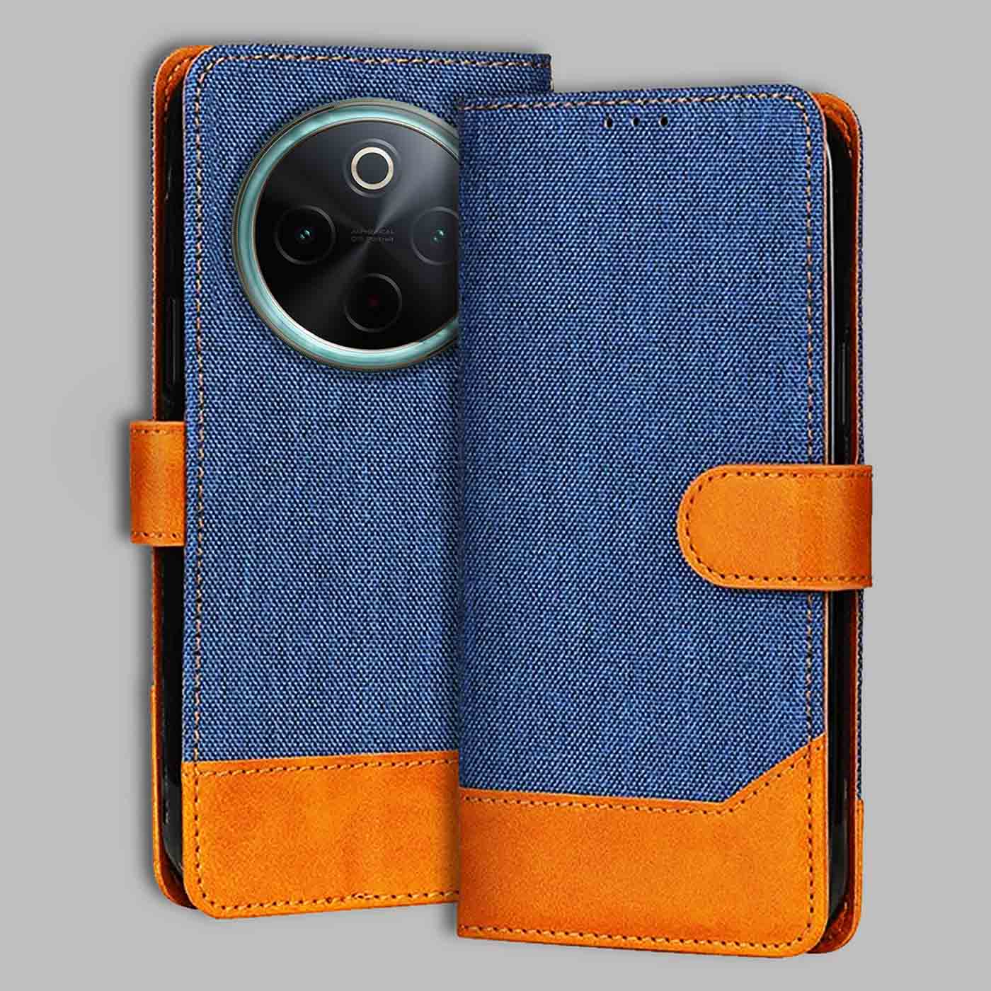 Accesorios Vivo T4 5G denim flip cover – Blue – Image 1 #color_