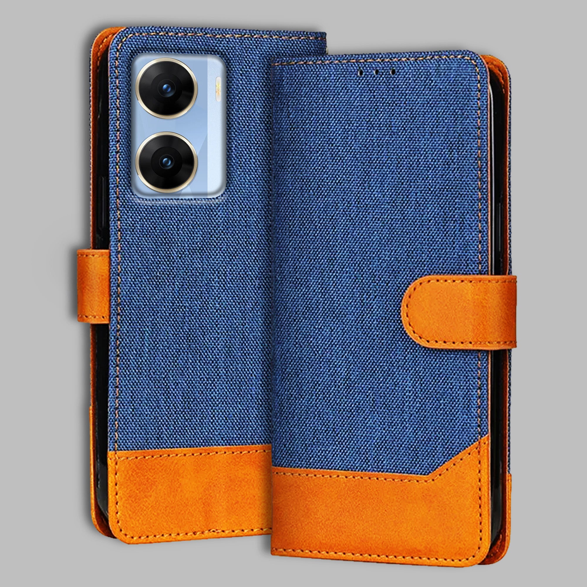 Accesorios Vivo V29E denim flip cover – Blue – Image 1 #color_