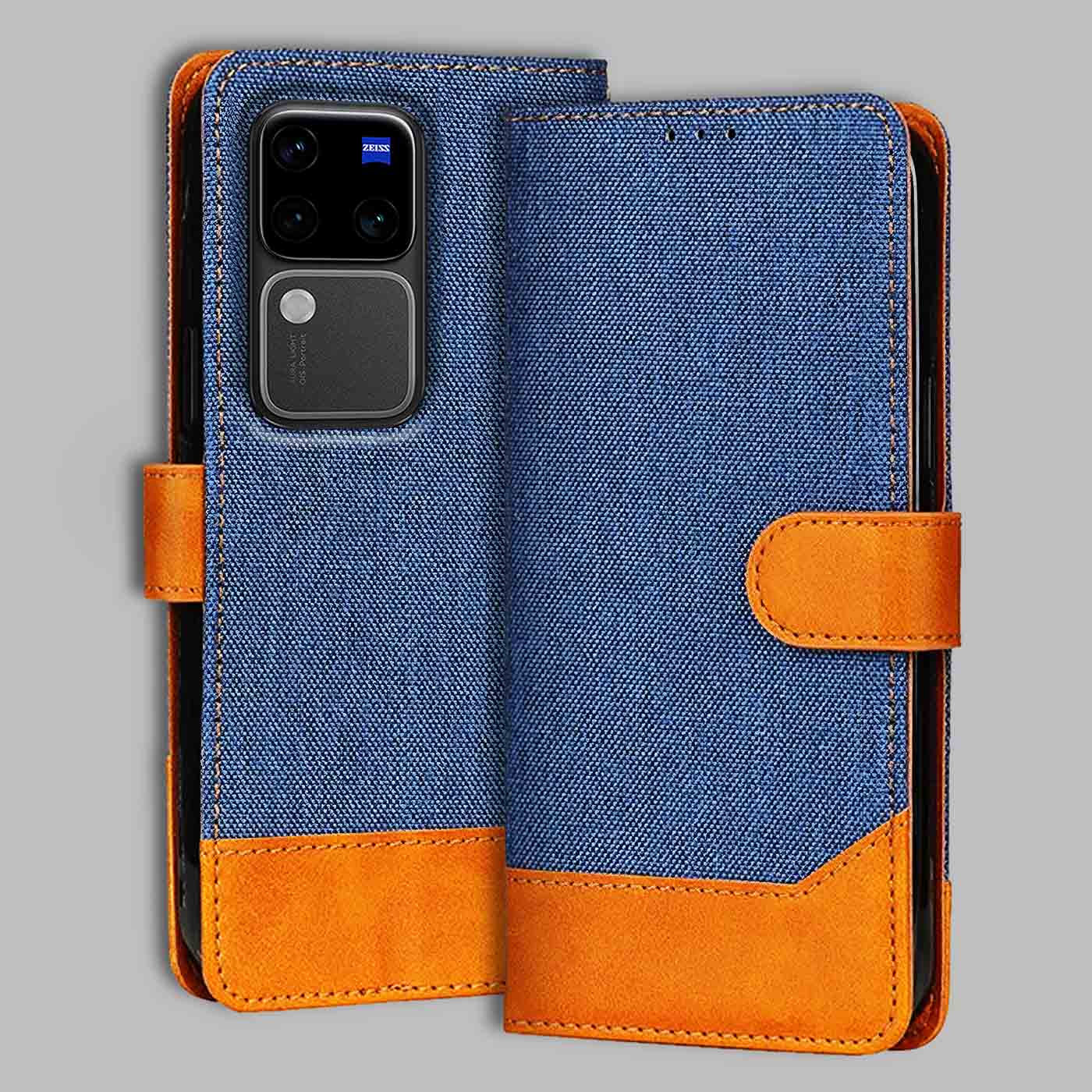 Accesorios Vivo V30 Pro 5G denim flip cover – Blue – Image 1 #color_