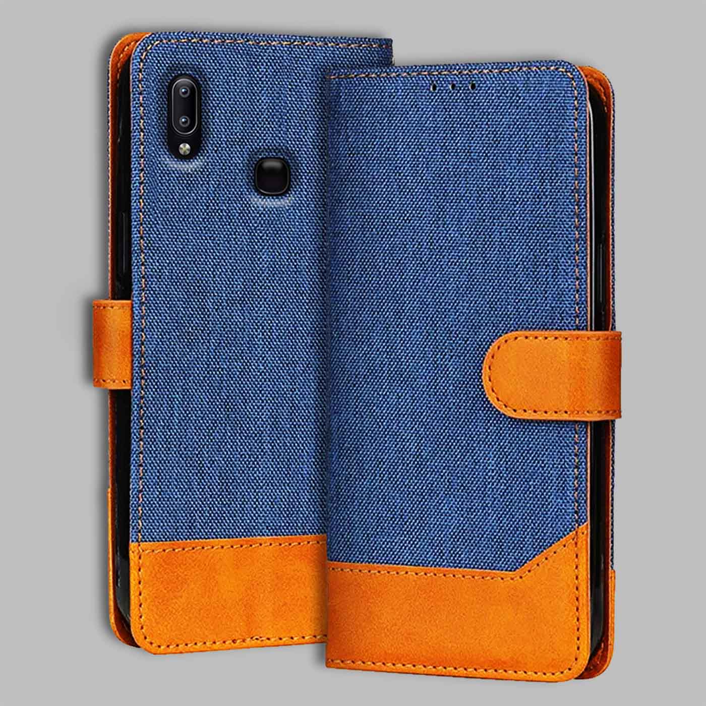 Accesorios Vivo Y91 denim flip cover – Blue – Image 1 #color_