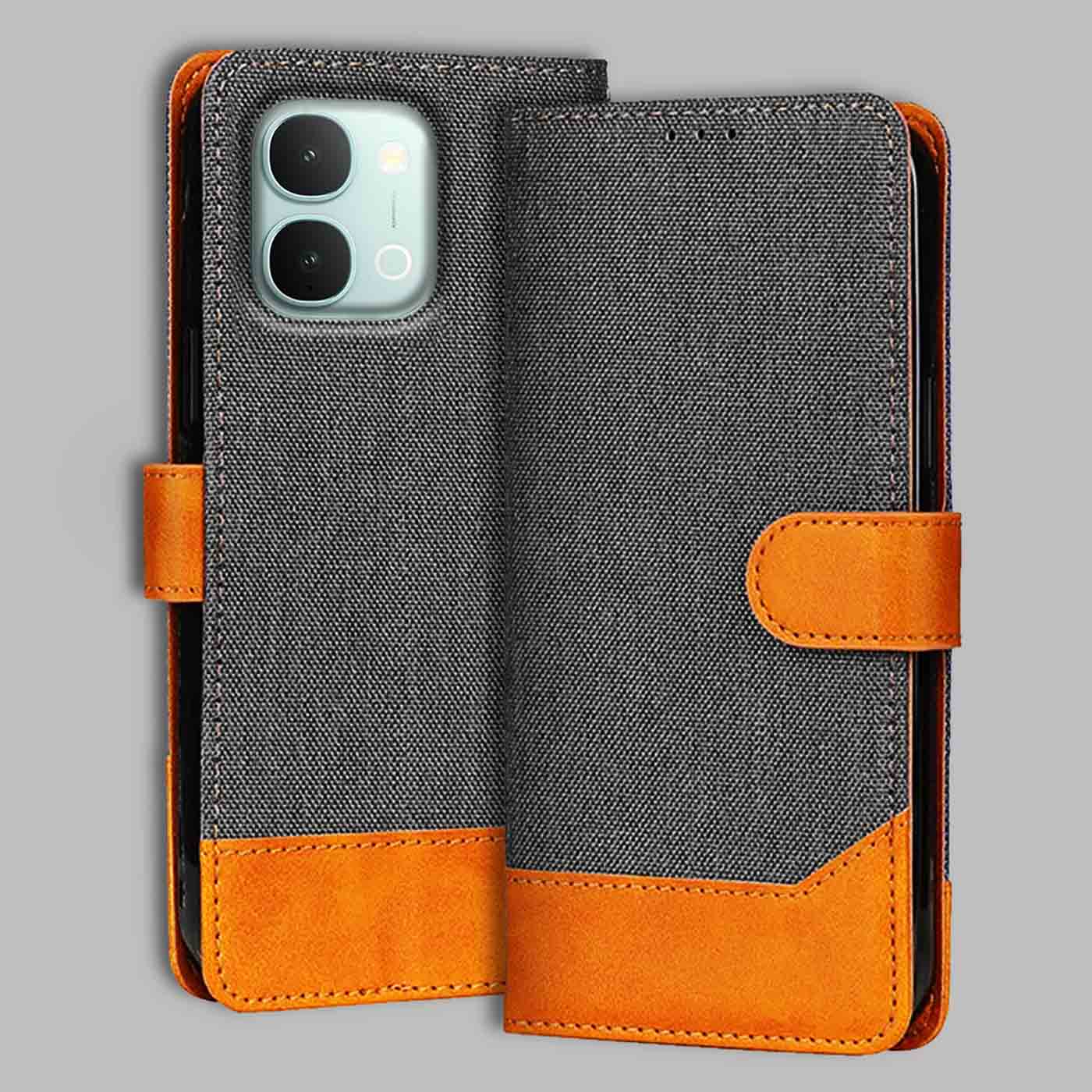 iQOO Z11X 5G flip cover in Grey — front view by Accesorios