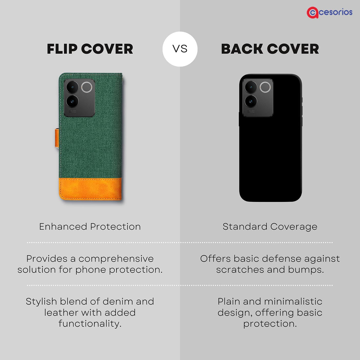 Accesorios Iqoo Z7 Pro 5G denim flip cover – Green – Image 8 #color_g