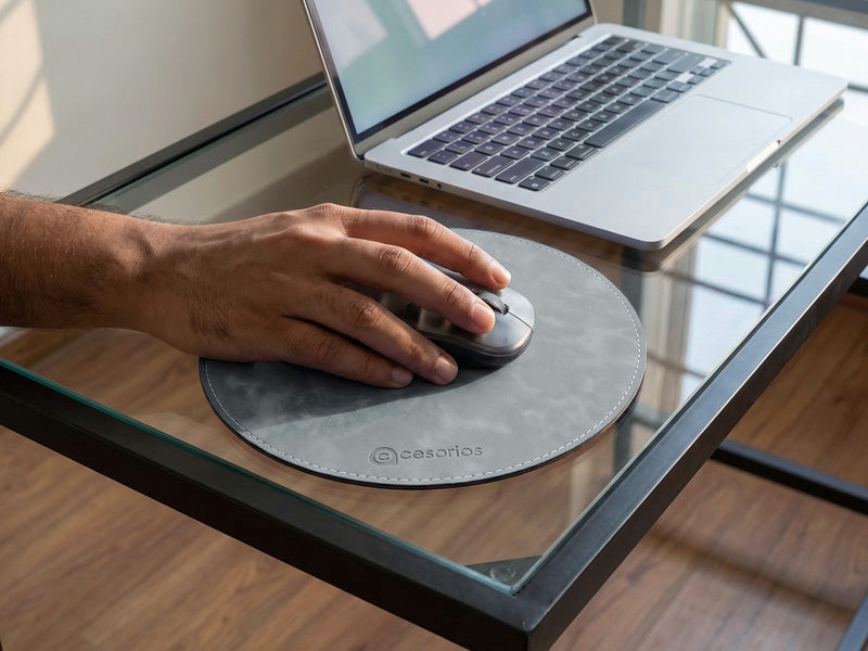 Works on glass desks