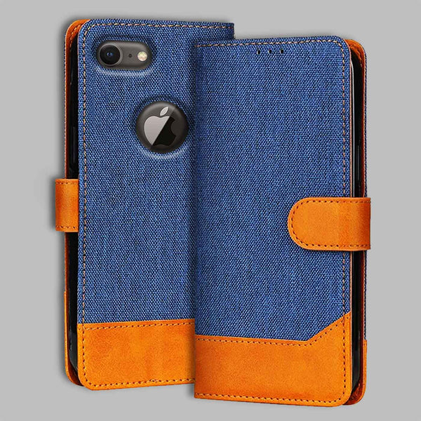 iPhone 8 Flip Cover — Denim, Midnight Blue after a year of daily use