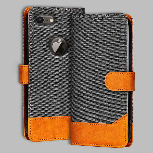 iPhone 8 Flip Cover — Denim, Graphite Grey after a year of daily use