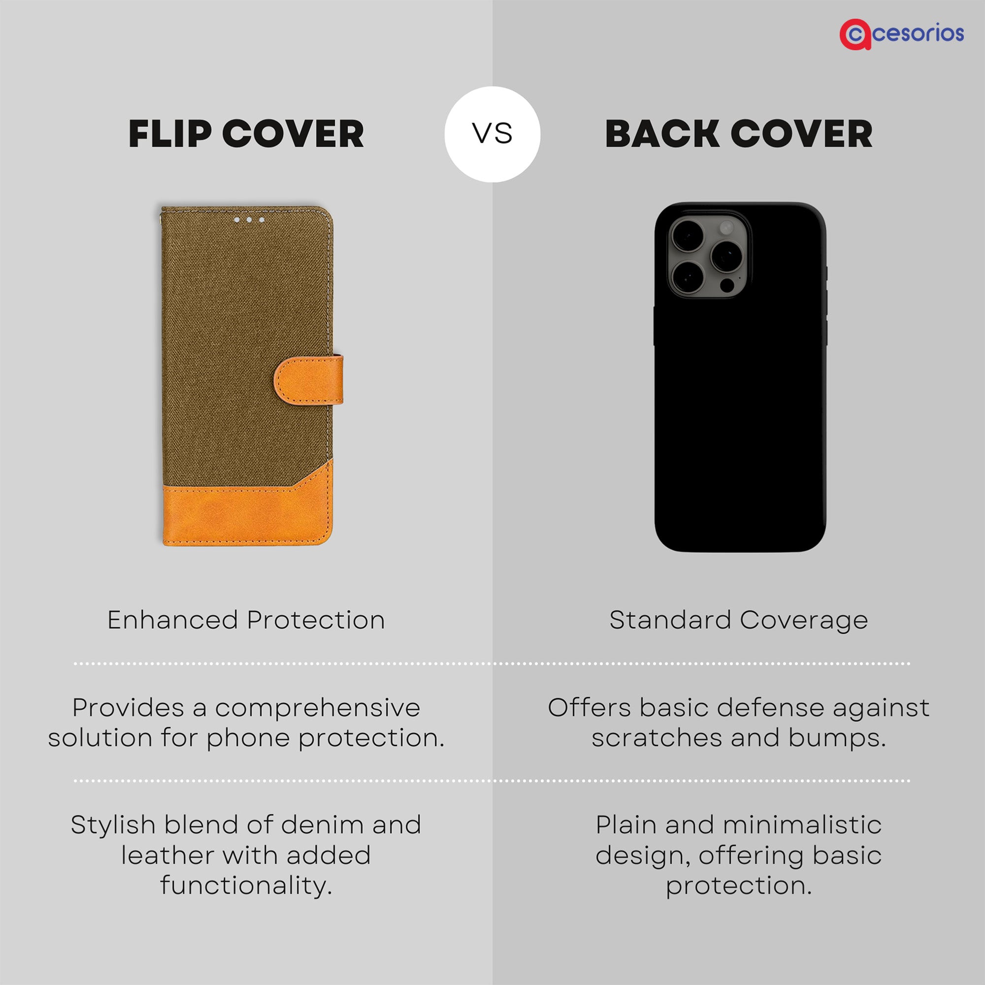 Accesorios Mia2 denim flip cover – Dark Brown – Image 8 #color_dark b