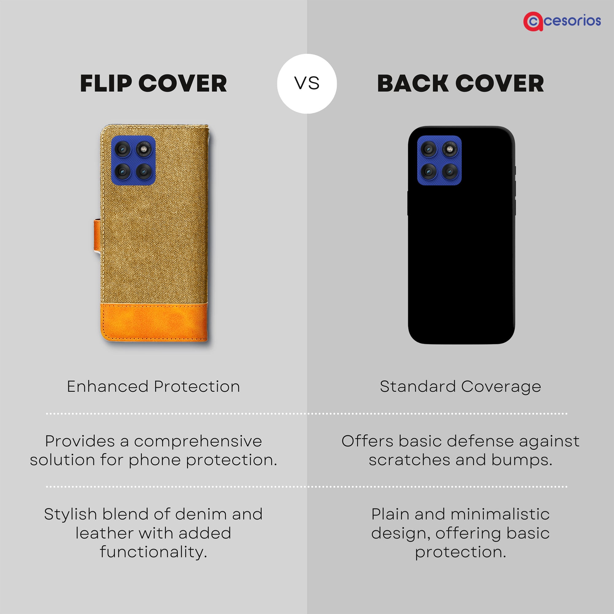 Accesorios Moto Edge 60 Pro 5G denim flip cover – Light Brown – Image 8 #color_light brown