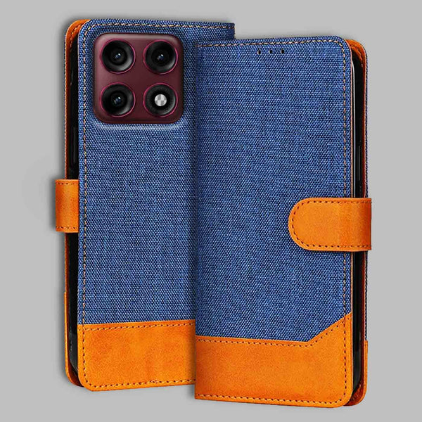 Moto Edge 70 Pro Plus 5G Flip Cover — Denim, Midnight Blue after a year of daily use