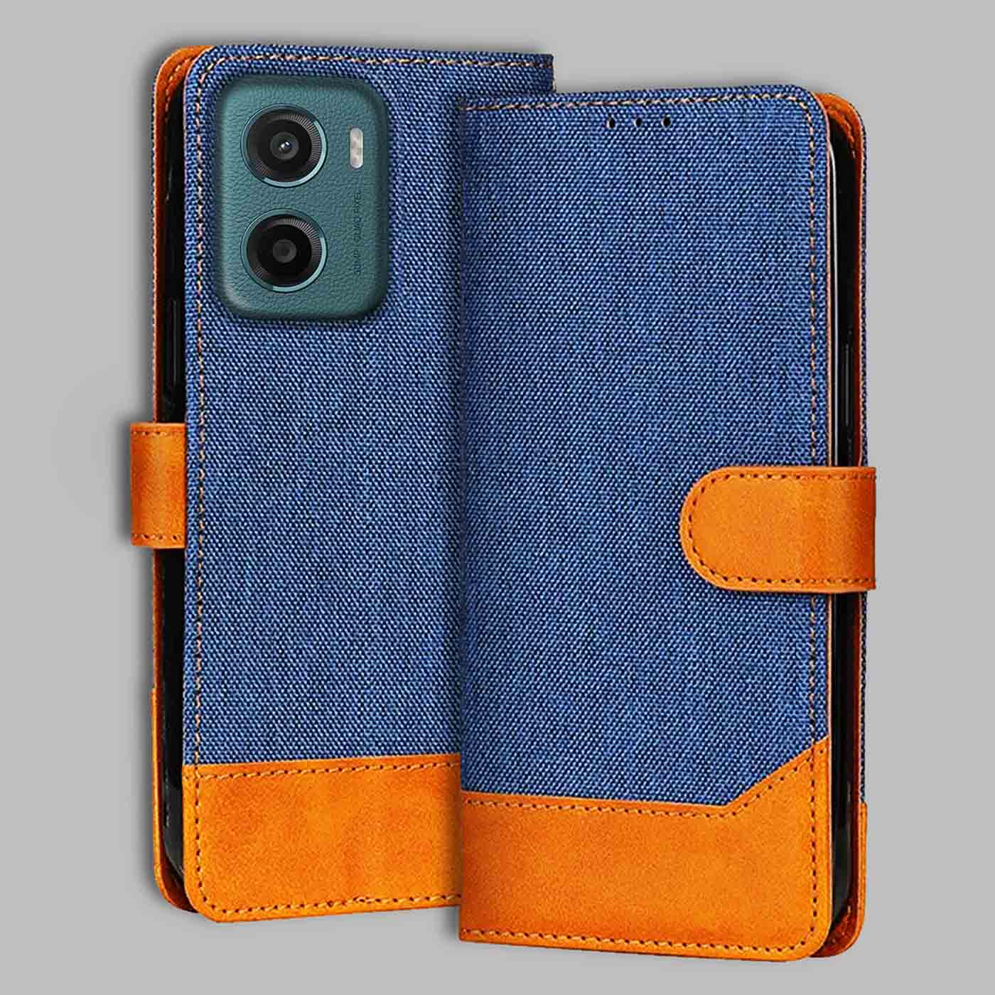 Accesorios Moto G05 5G denim flip cover – Blue – Image 1 #color_