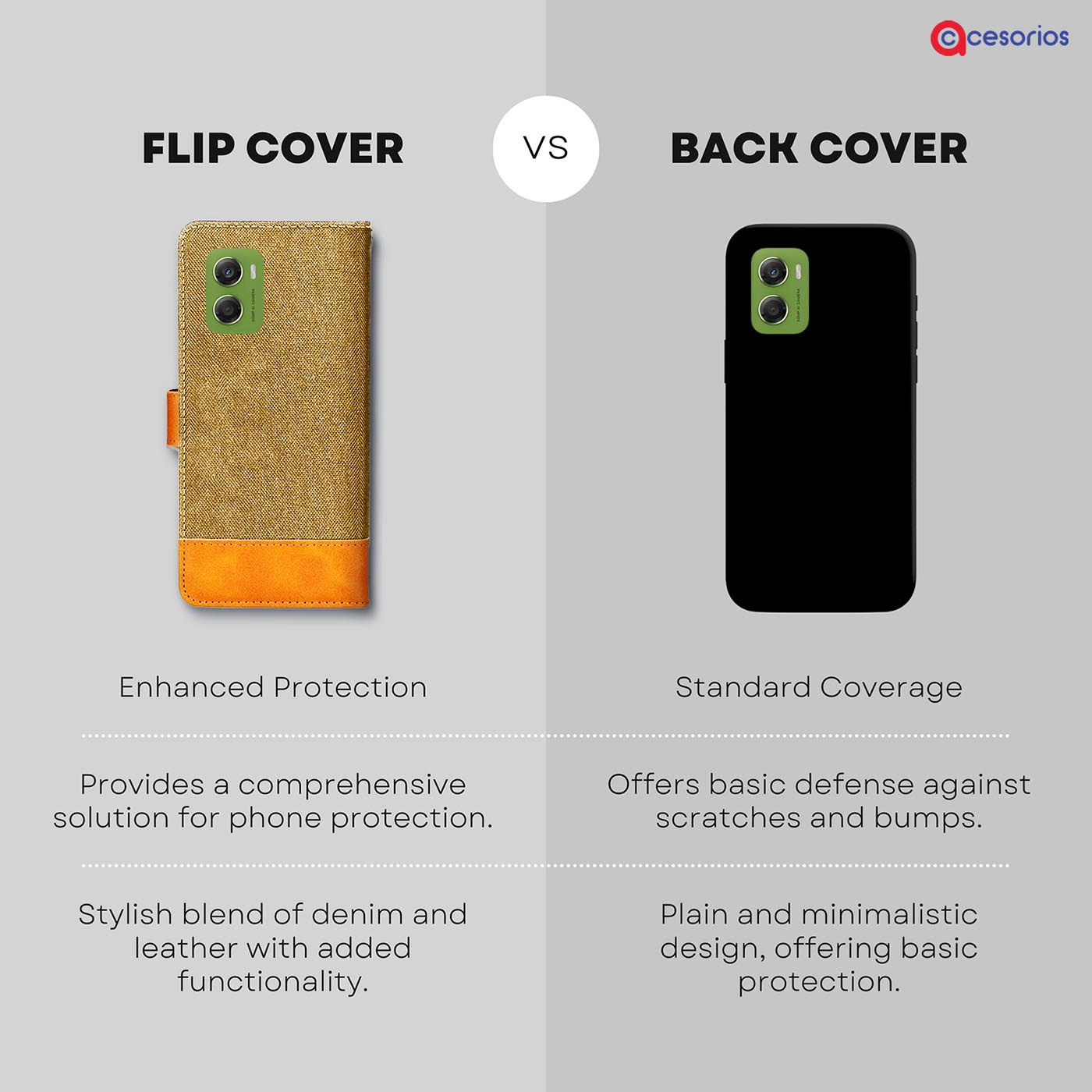 Made in India Denim & Leather cover for Moto G06 Power 5G