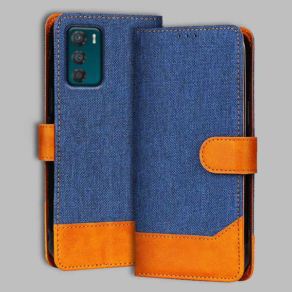 Moto G42 5G Flip Cover — Denim, Midnight Blue after a year of daily use