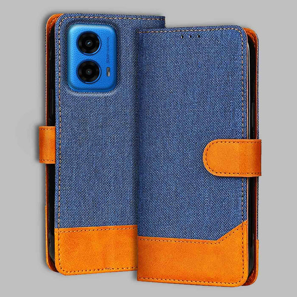 Moto G45 5G Flip Cover — Denim, Midnight Blue after a year of daily use
