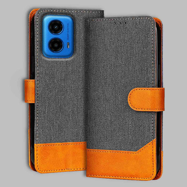 Moto G45 5G Flip Cover — Denim, Graphite Grey after a year of daily use