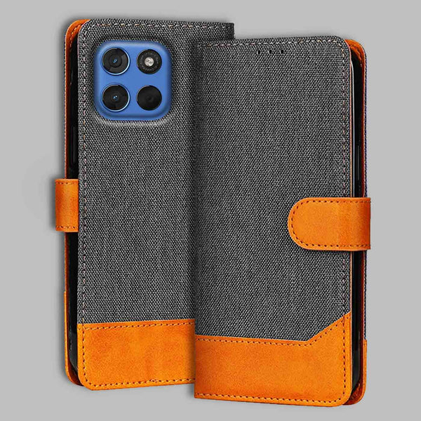 Moto G57 Power 5G Flip Cover — Denim, Graphite Grey after a year of daily use
