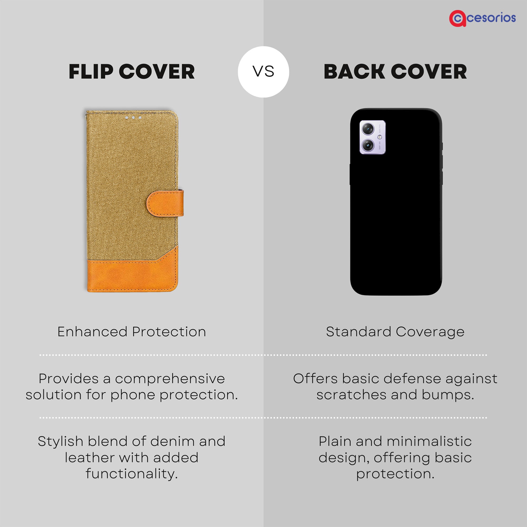 Accesorios Moto G64 5G denim flip cover – Light Brown – Image 8 #color_light brown