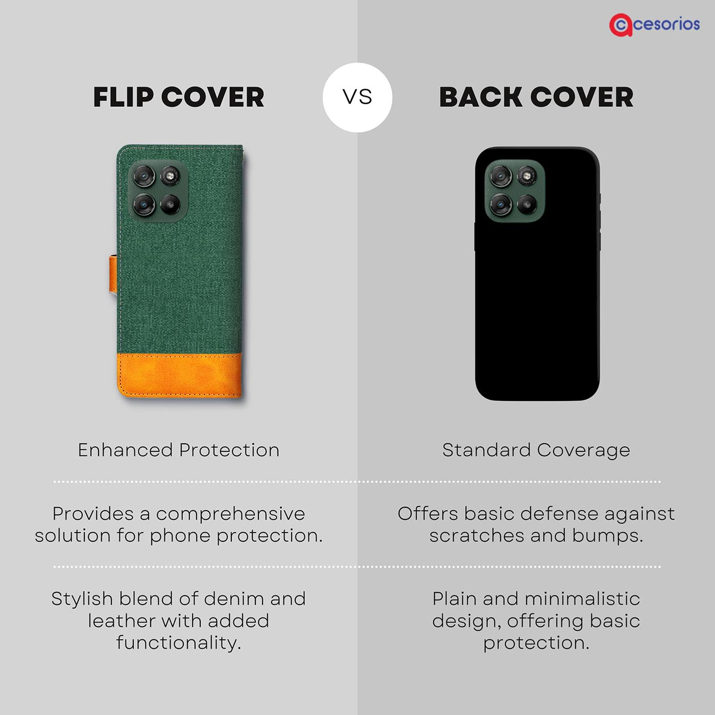 Accesorios Moto G67 Power 5G denim flip cover – Green – Image 8 #color_g