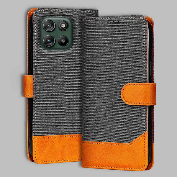 Moto G67 Power 5G Flip Cover — Denim, Graphite Grey after a year of daily use