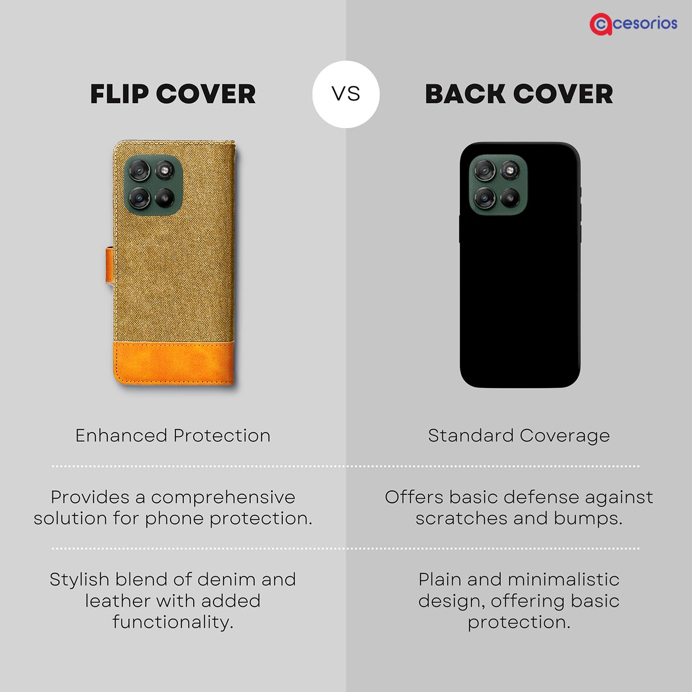 Made in India Denim & Leather cover for Moto G67 Power 5G