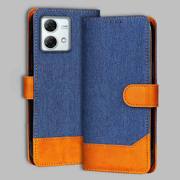 Moto G84 5G Flip Cover — Denim, Midnight Blue after a year of daily use