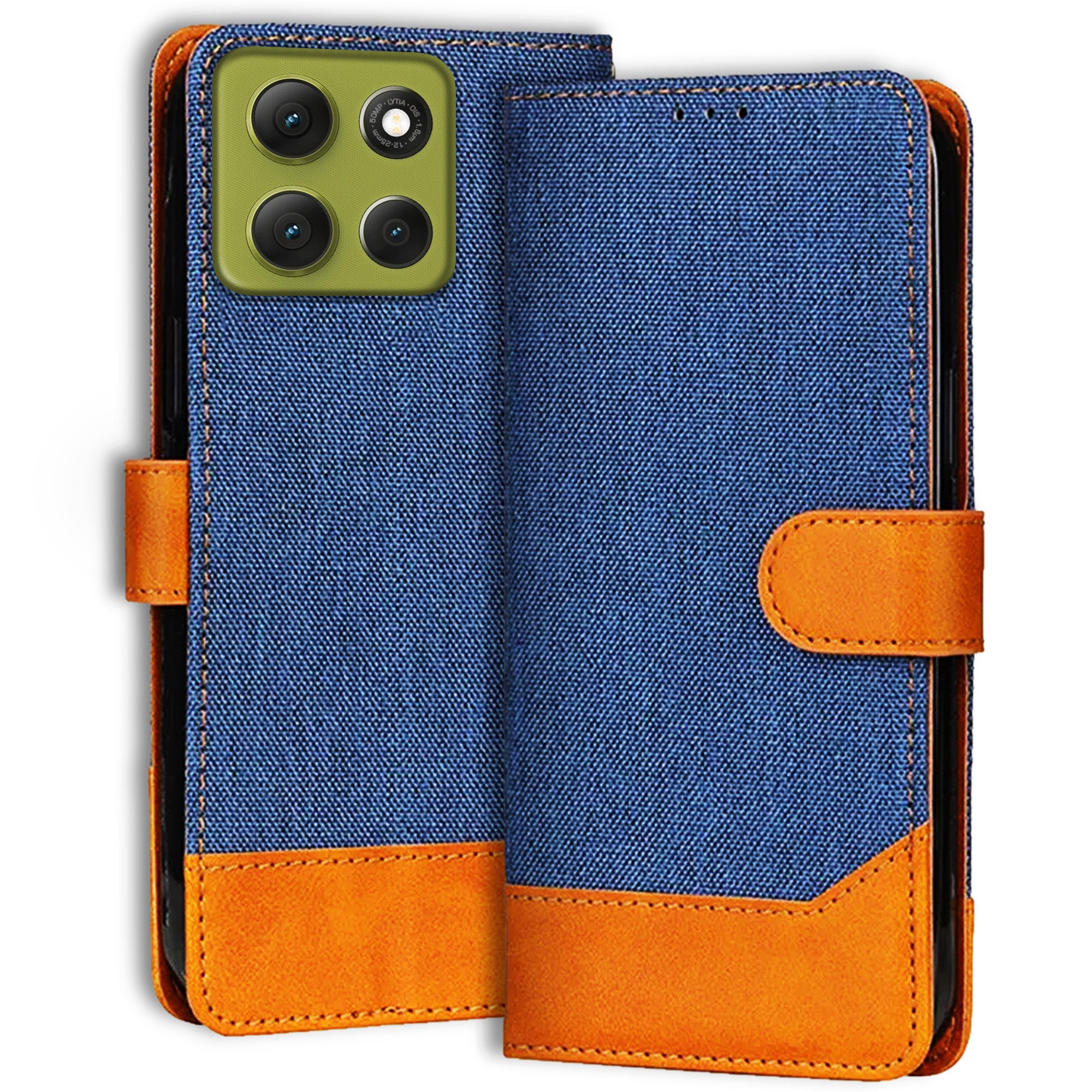 Accesorios Moto G86 Power 5G denim flip cover – Blue – Image 1 #color_blue
