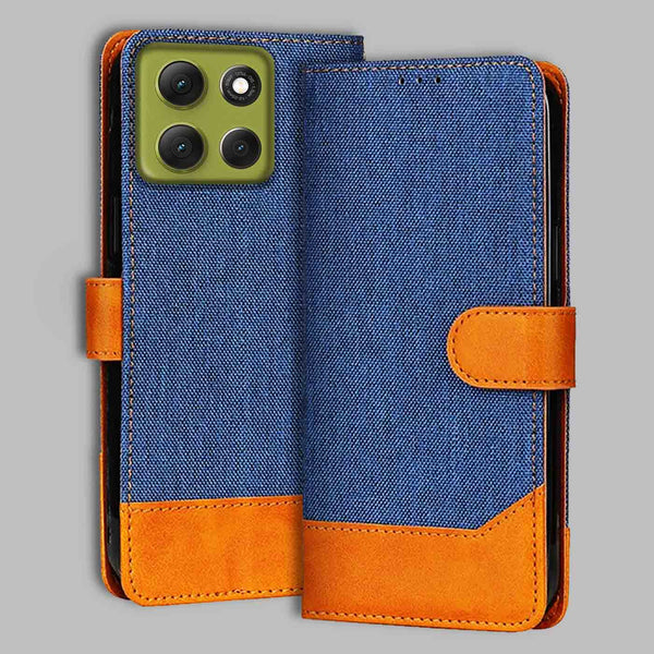 Moto G86 Power 5G Flip Cover — Denim, Midnight Blue after a year of daily use