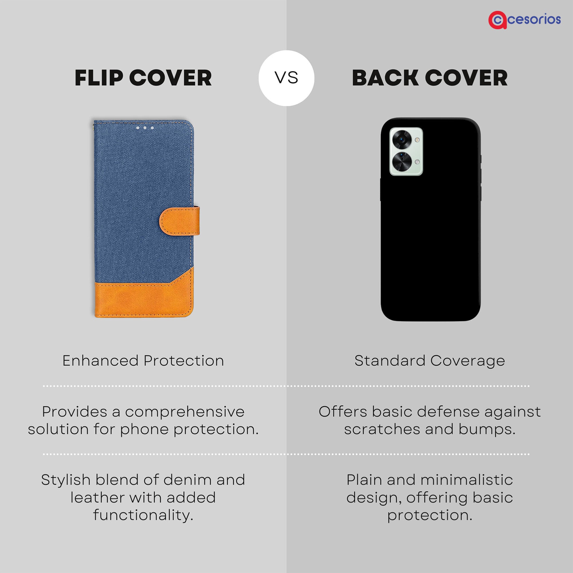 Accesorios Oneplus Nord 2T denim flip cover – Blue – Image 8 #color_blue