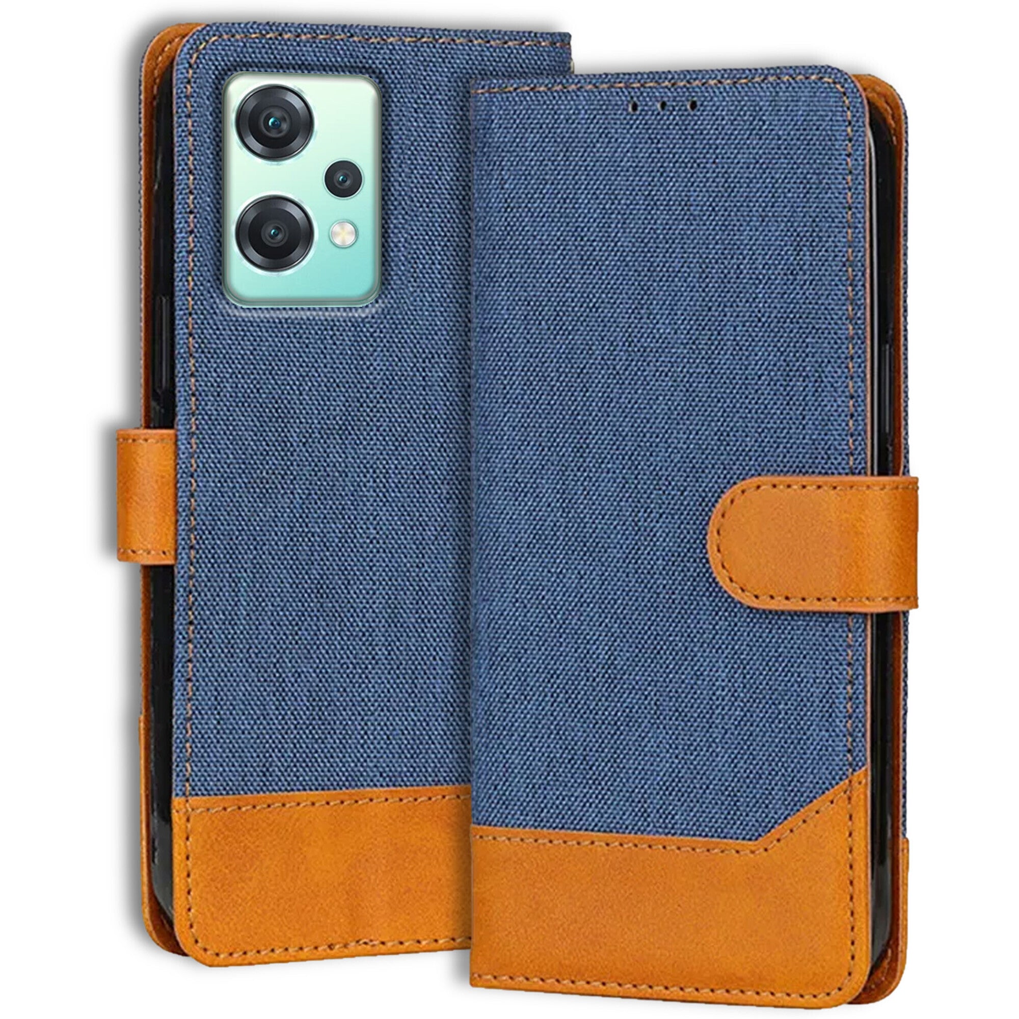 Accesorios Oneplus Nord Ce 2 Lite denim flip cover – Blue – Image 1 #color_blue
