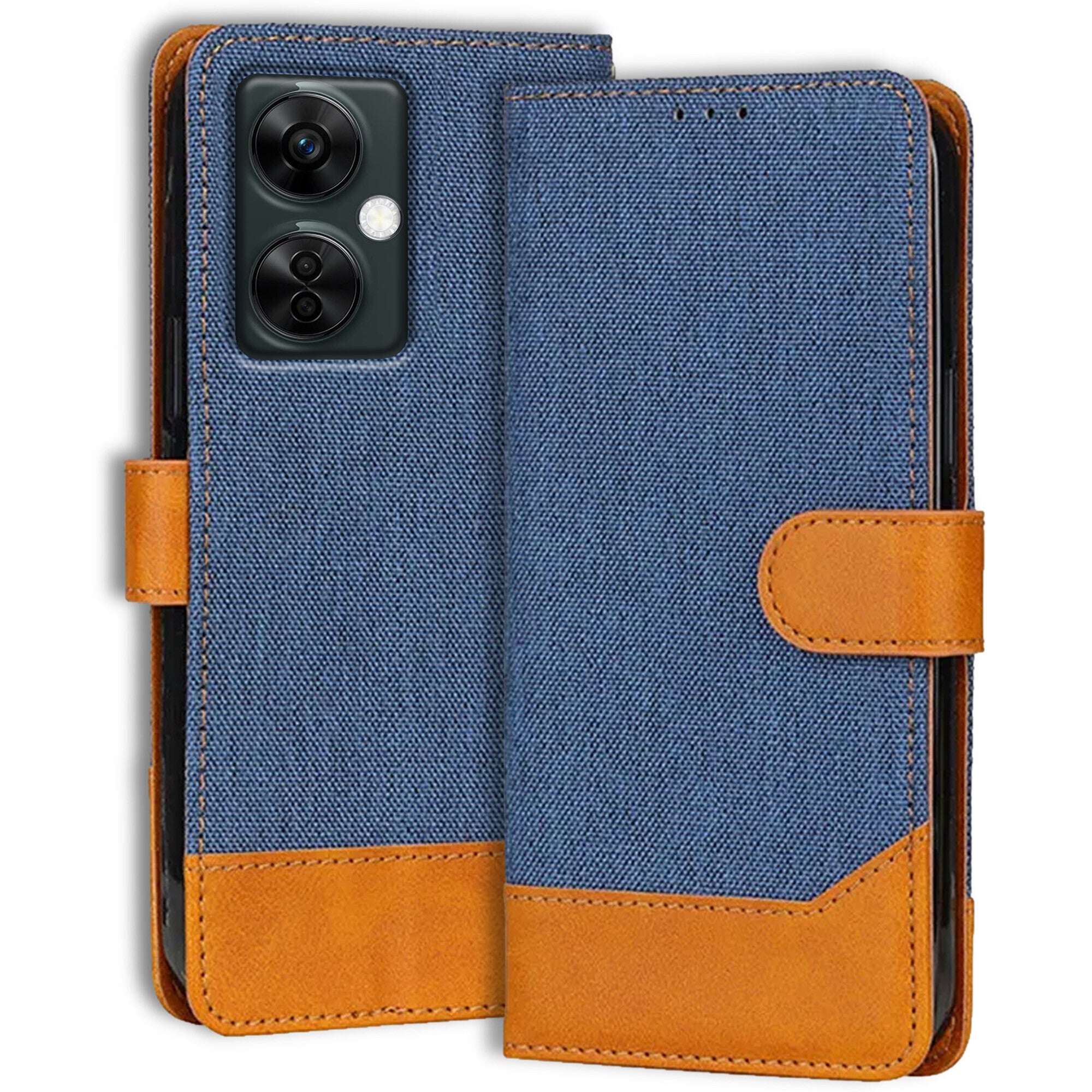 Accesorios Oneplus Nord Ce 3 Lite 5G denim flip cover – Blue – Image 1 #color_blue