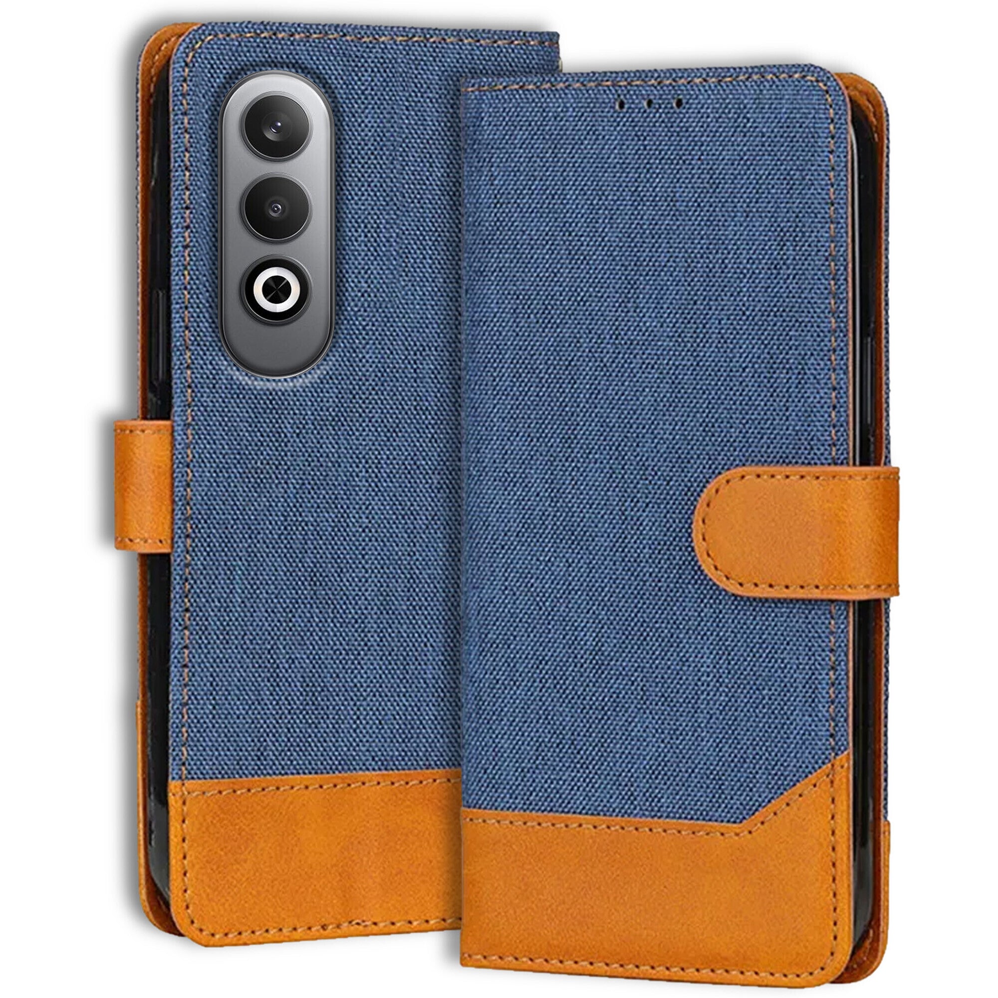 Accesorios Oneplus Nord Ce 4 denim flip cover – Blue – Image 1 #color_blue