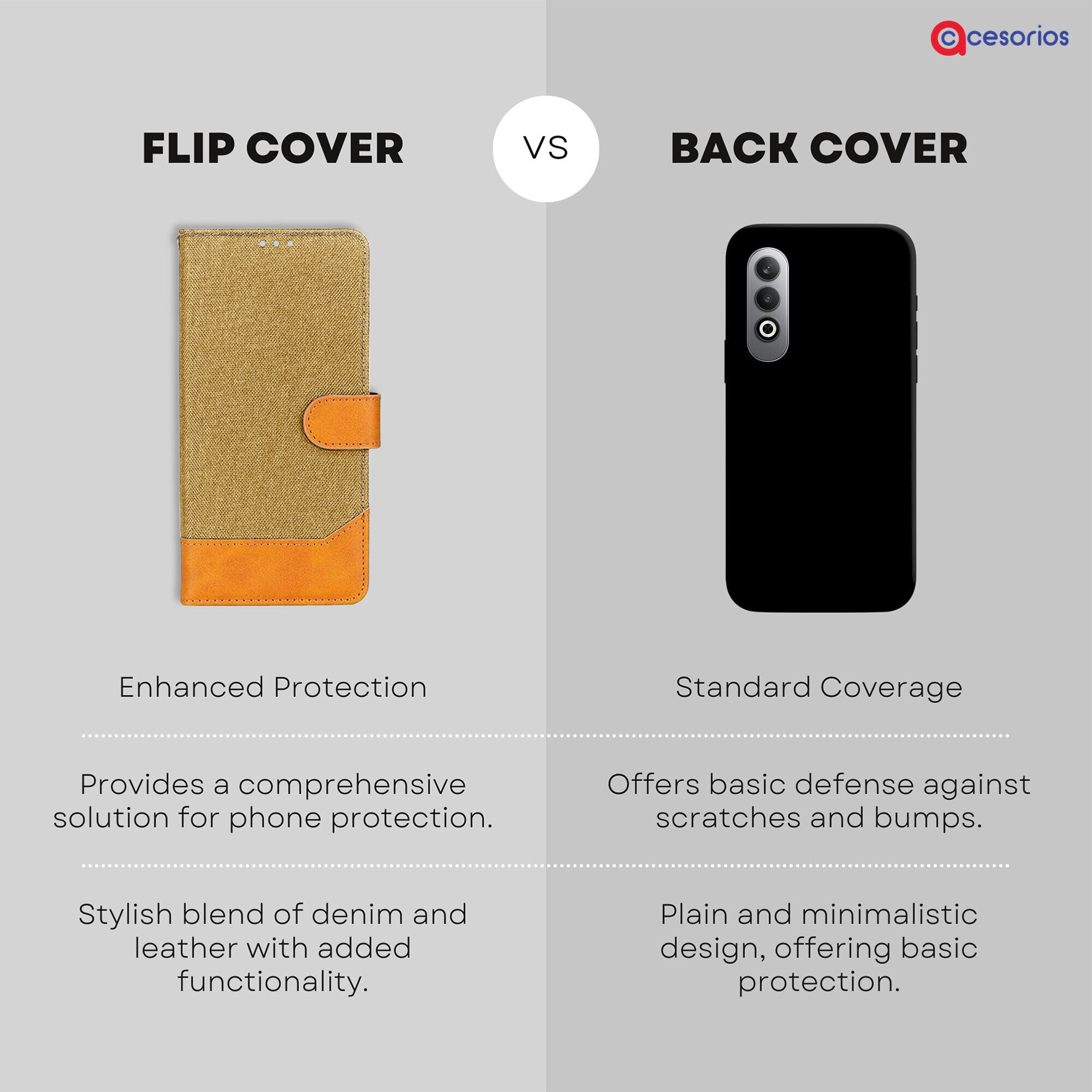 Accesorios Oneplus Nord Ce 4 denim flip cover – Light Brown – Image 8 #color_light brown