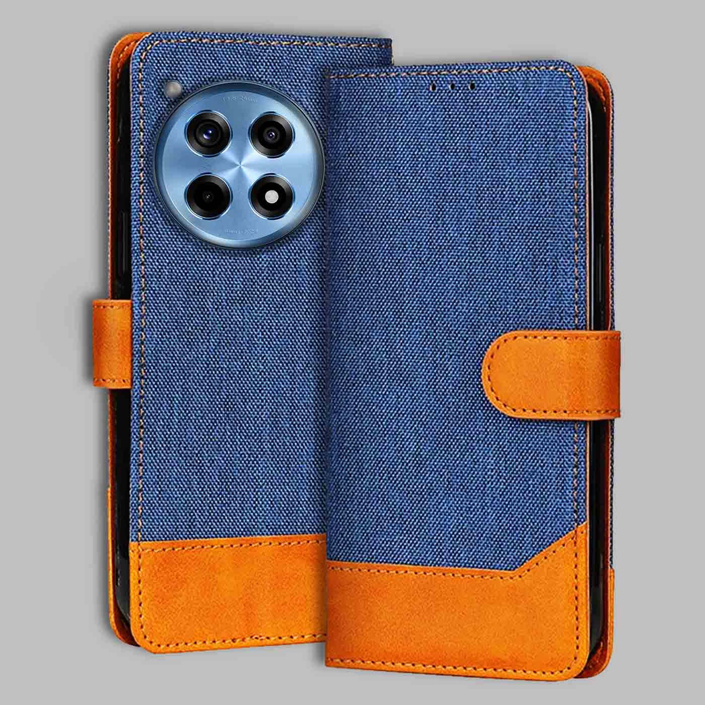 Accesorios Oneplus 12R 5G denim flip cover – Blue – Image 1 #color_