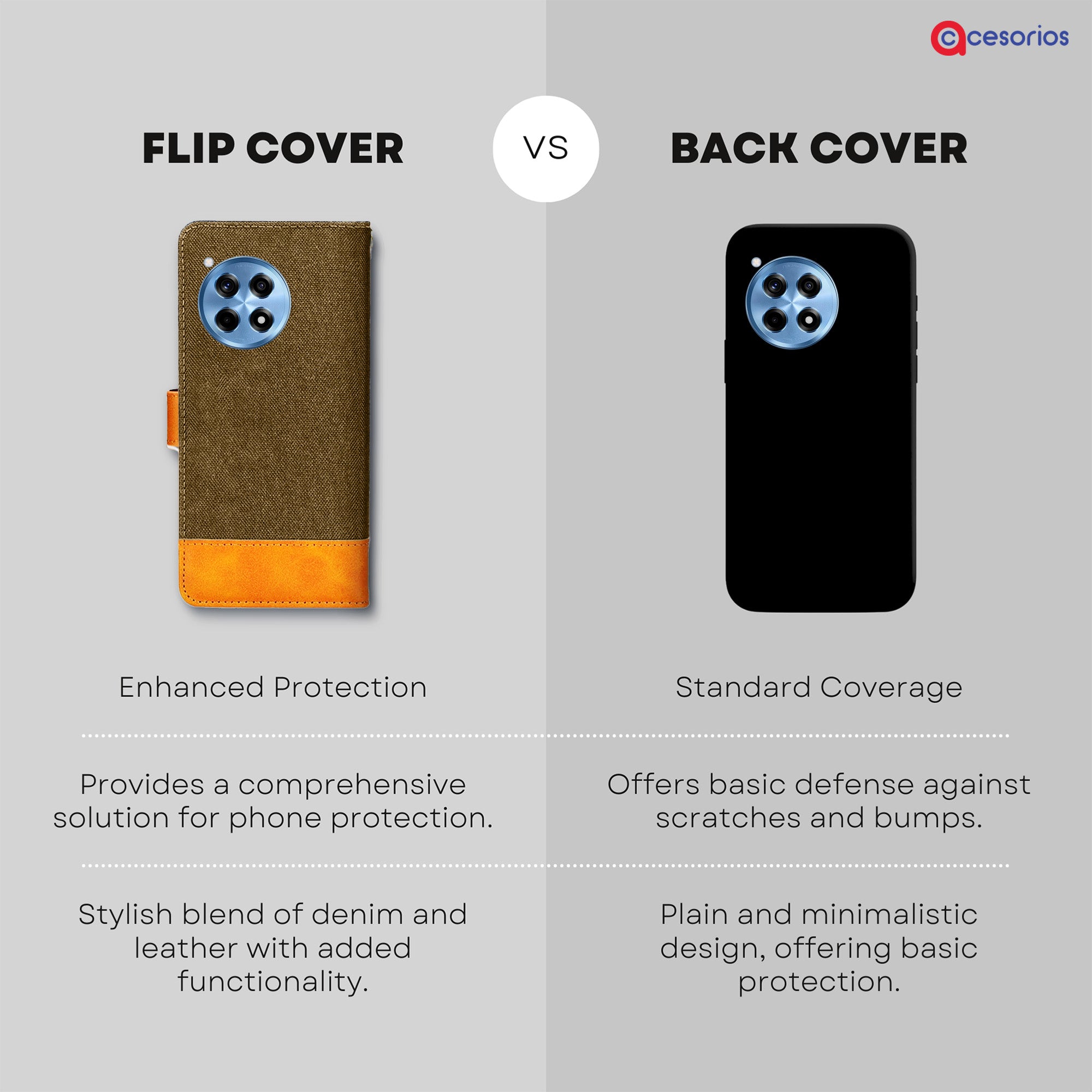 Accesorios Oneplus 12R 5G denim flip cover – Dark Brown – Image 8 #color_dark brown