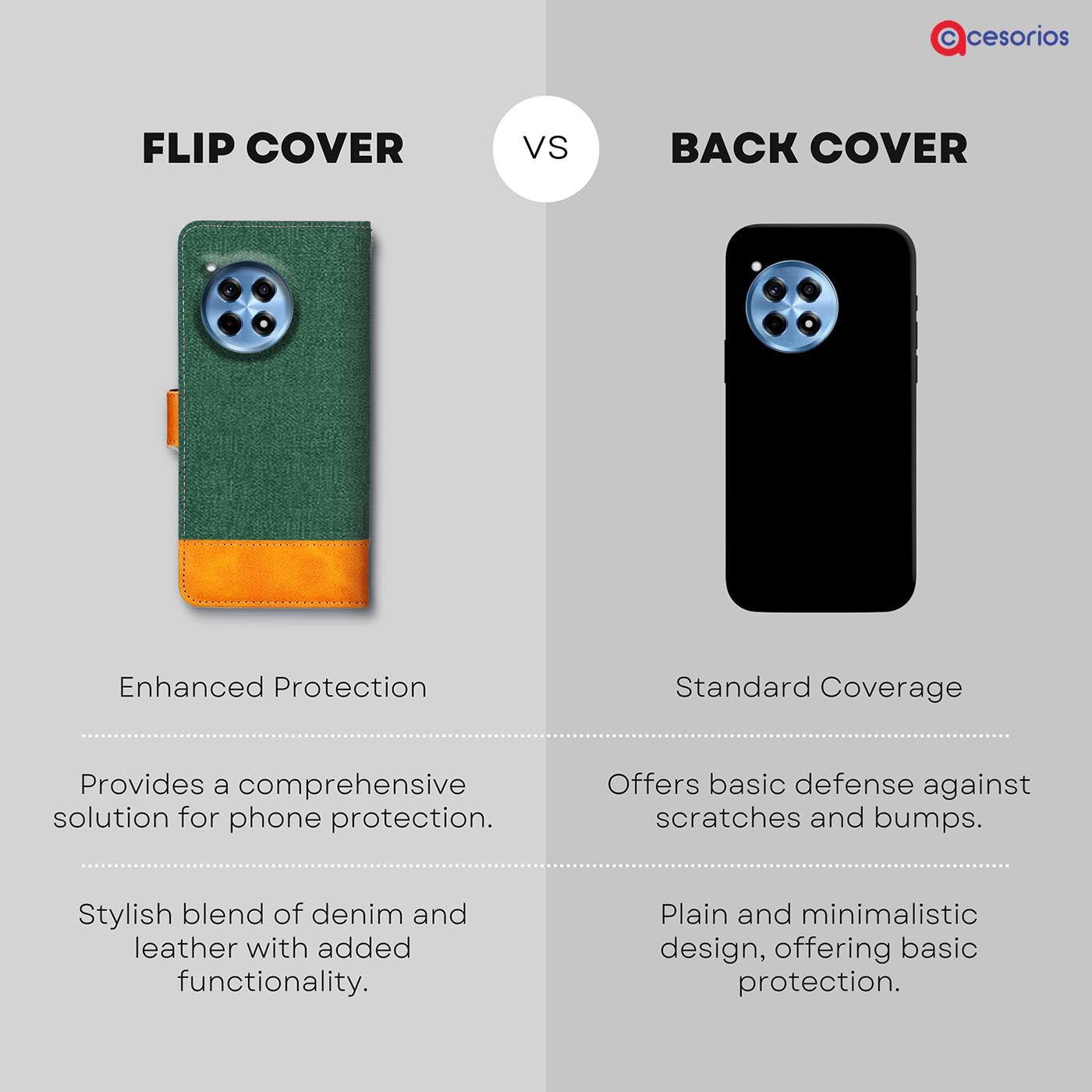 Accesorios Oneplus 12R 5G denim flip cover – Green – Image 8 #color_g