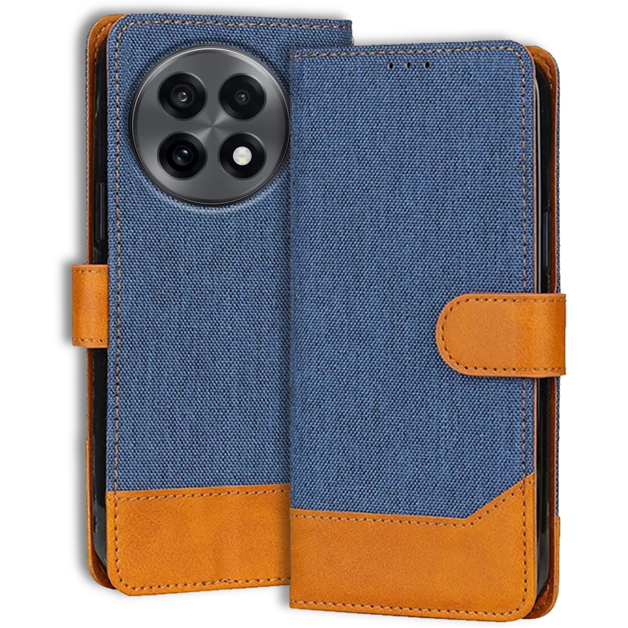 Accesorios Oneplus 13R denim flip cover – Blue – Image 1 #color_blue