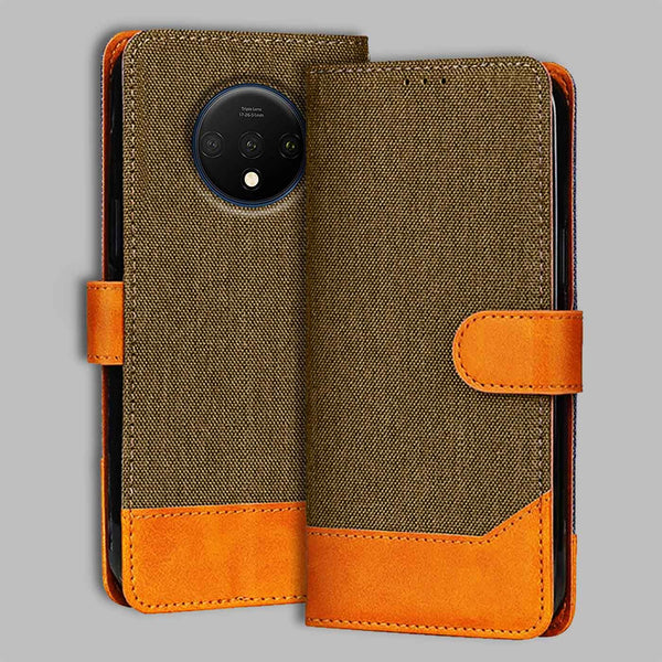 OnePlus 7T Flip Cover — Denim, Walnut Brown after a year of daily use
