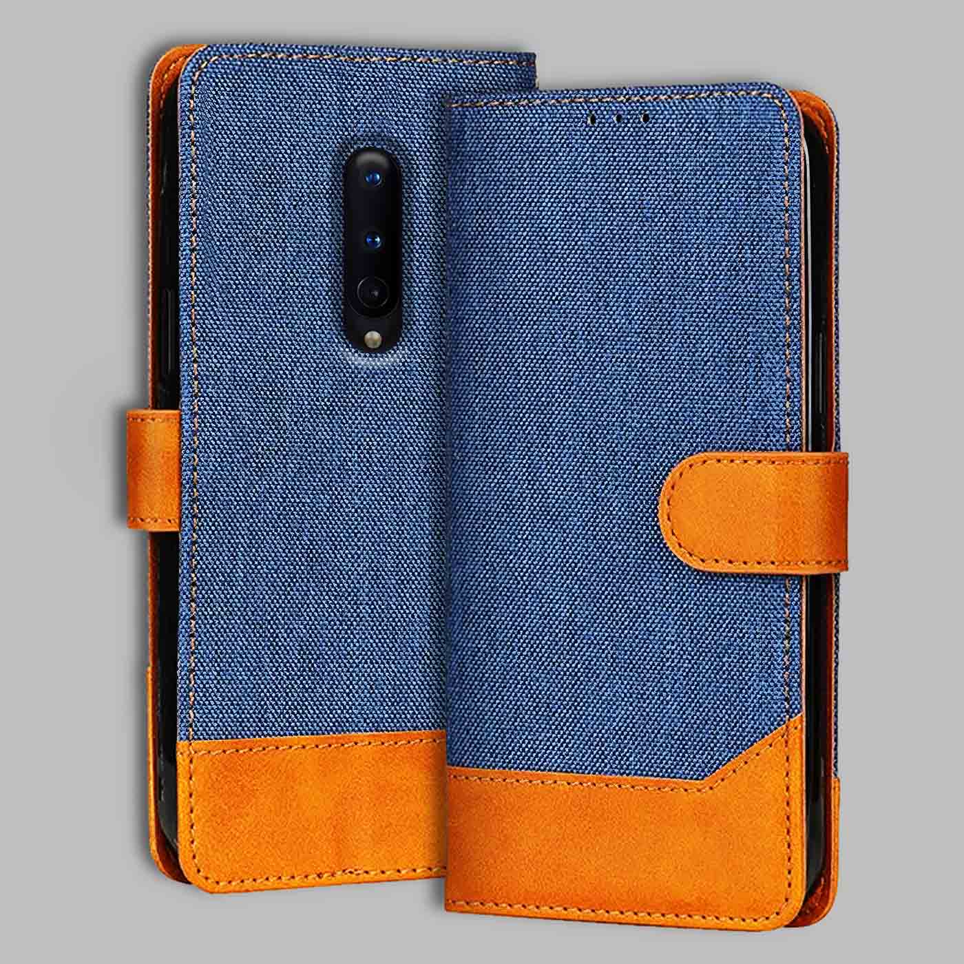 Accesorios Oneplus 8 denim flip cover – Blue – Image 1 #color_