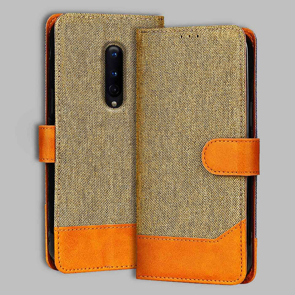 OnePlus 8 Flip Cover — Denim, Camel Beige after a year of daily use