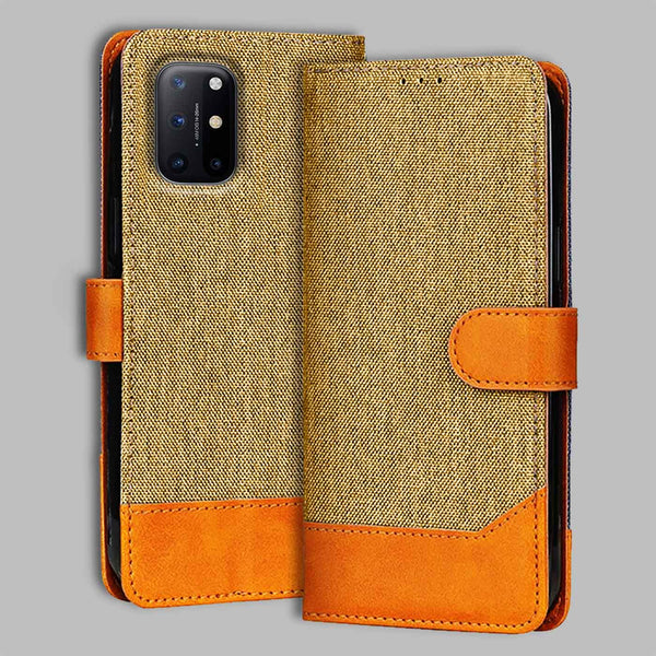 OnePlus 8T Flip Cover — Denim, Camel Beige after a year of daily use