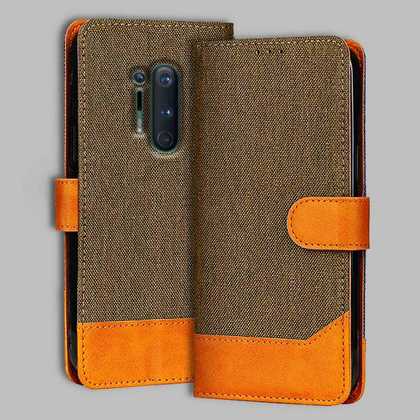 OnePlus 8 Pro Flip Cover — Denim, Walnut Brown after a year of daily use