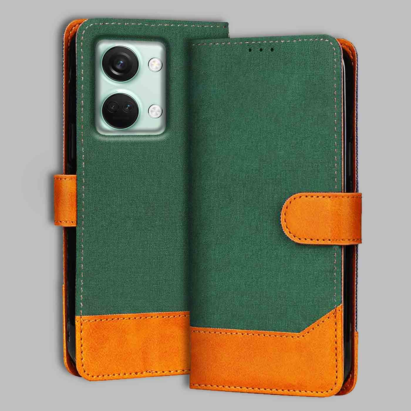 Accesorios Oneplus Nord 3 5G denim flip cover – Green – Image 1 #color_g