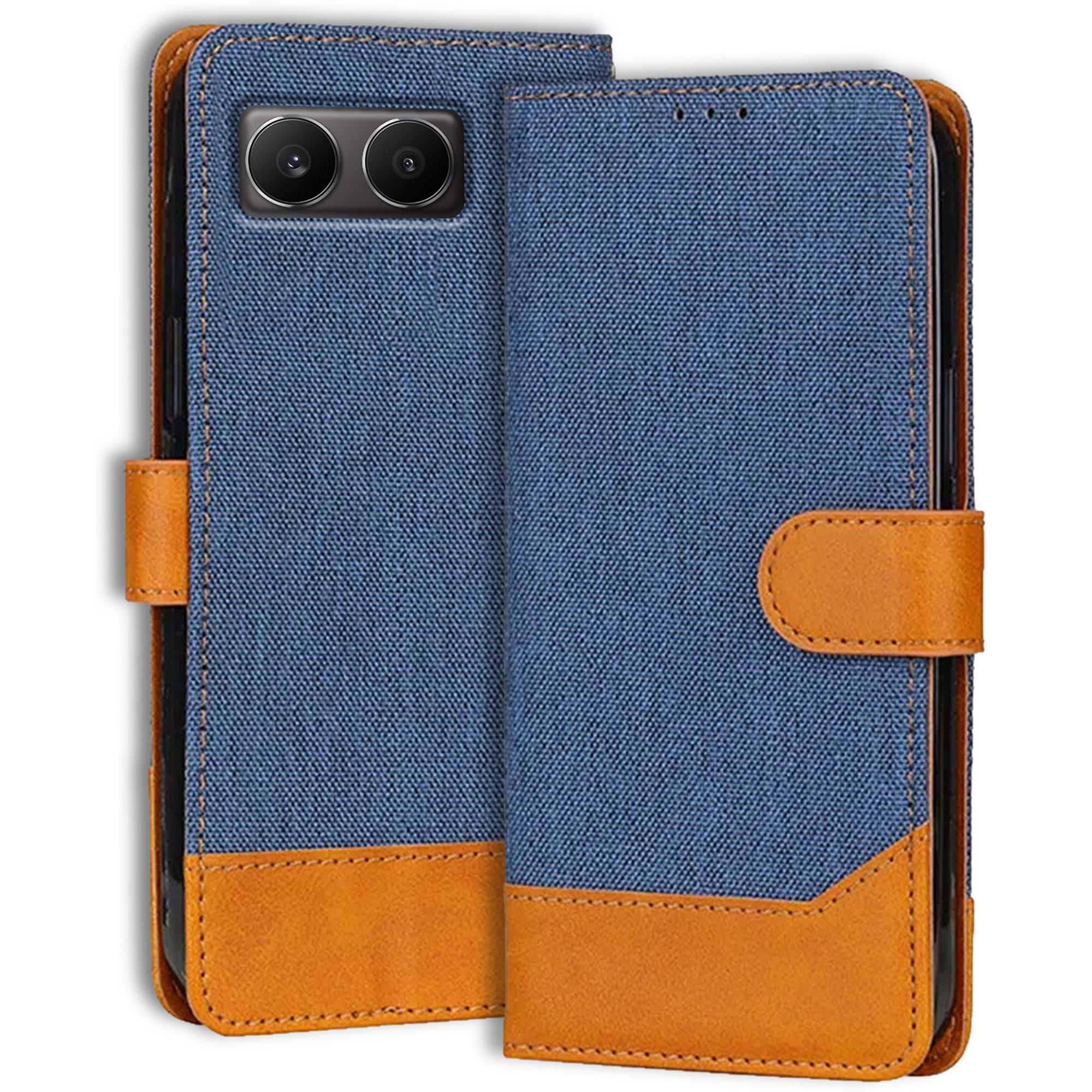 Accesorios Oneplus Nord 4 denim flip cover – Blue – Image 1 #color_blue