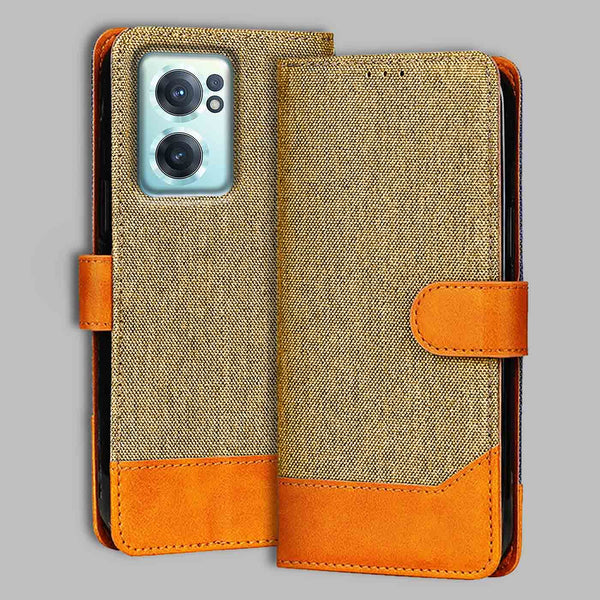OnePlus Nord CE 2 5G Flip Cover — Denim, Camel Beige after a year of daily use