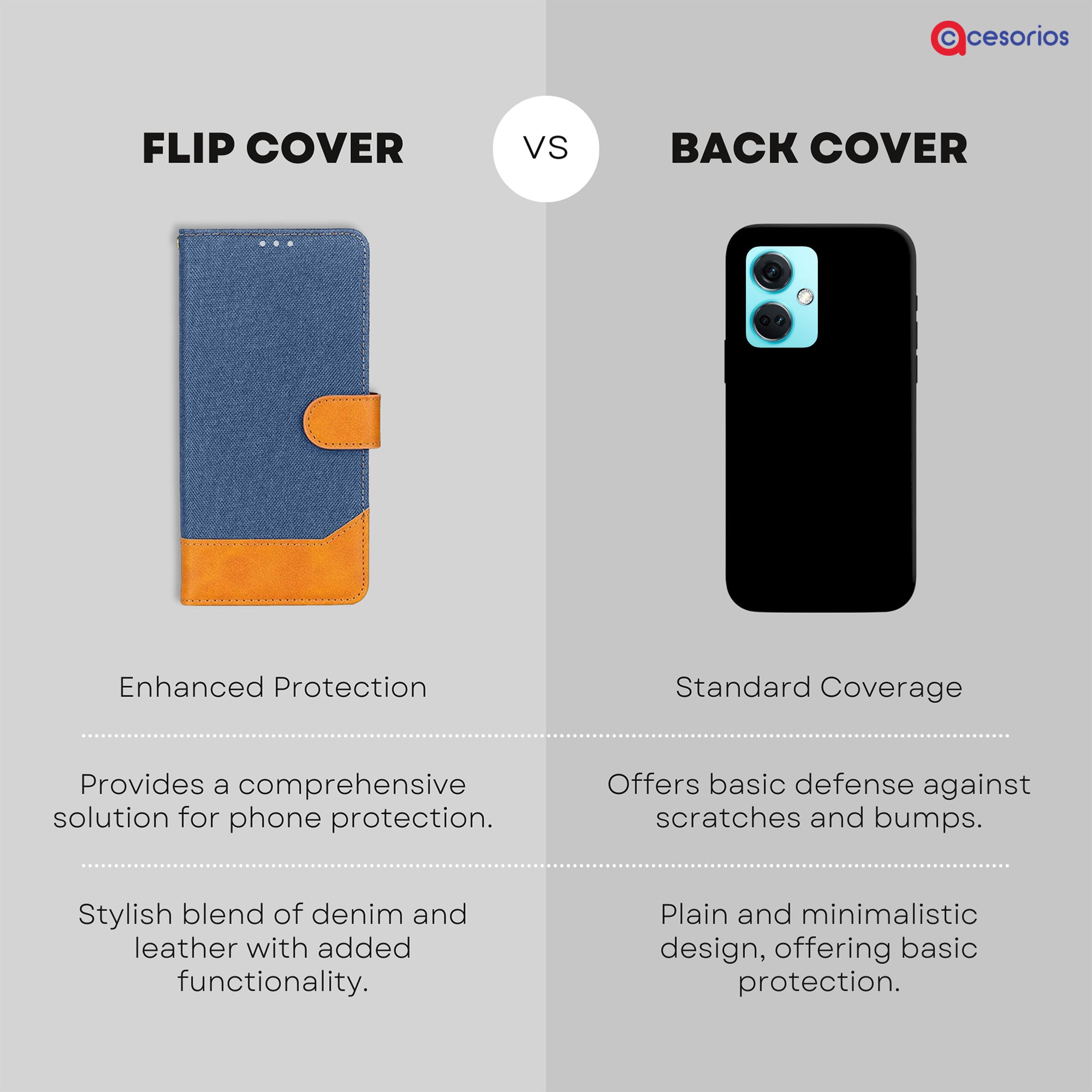 Accesorios Oneplus Nord Ce 3 5G denim flip cover – Blue – Image 8 #color_blue