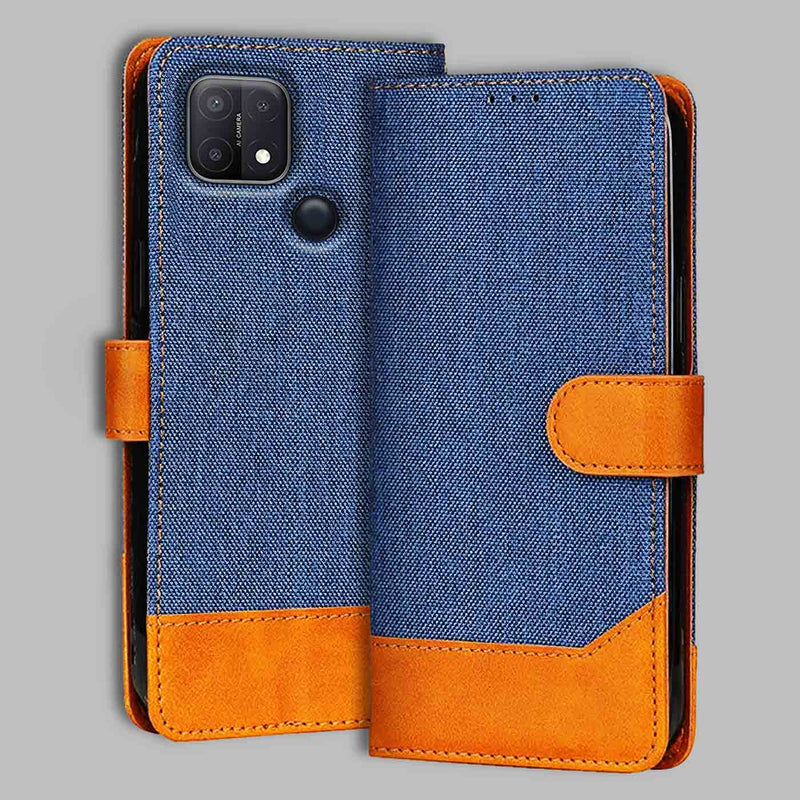 Oppo A15 Flip Cover — Denim, Midnight Blue after a year of daily use