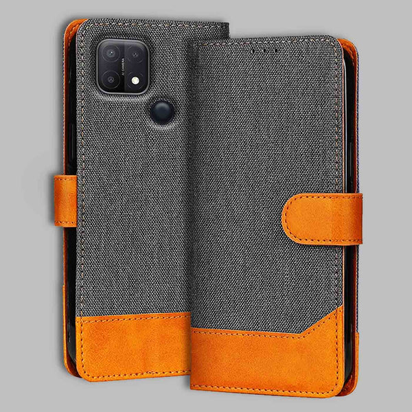 Oppo A15 Flip Cover — Denim, Graphite Grey after a year of daily use