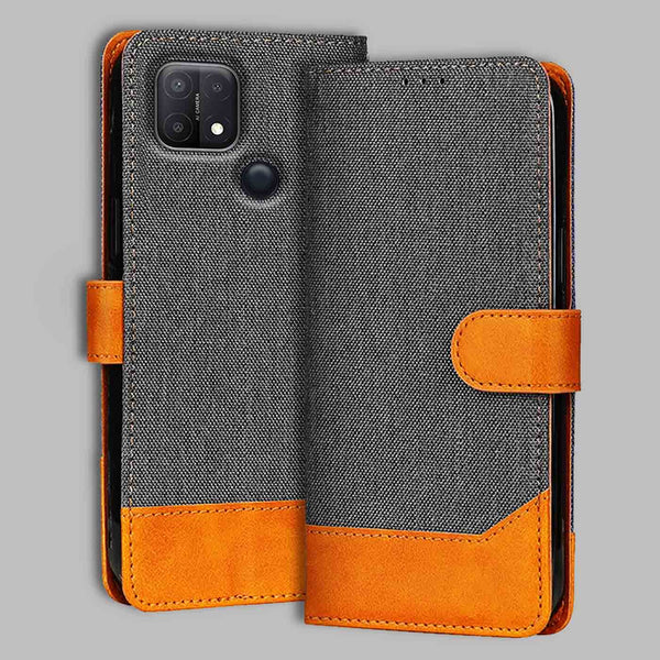 Oppo A15S Flip Cover — Denim, Graphite Grey after a year of daily use