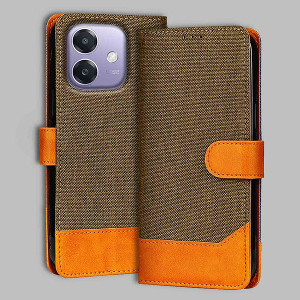 Oppo A3X 5G Flip Cover — Denim, Walnut Brown after a year of daily use