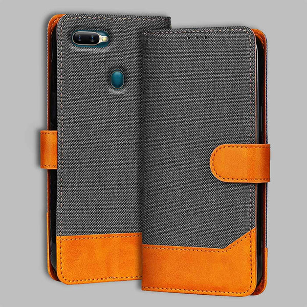 Oppo A5S Flip Cover — Denim, Graphite Grey after a year of daily use