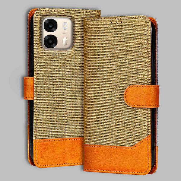 Oppo A6 Pro 5G Flip Cover — Denim, Camel Beige after a year of daily use