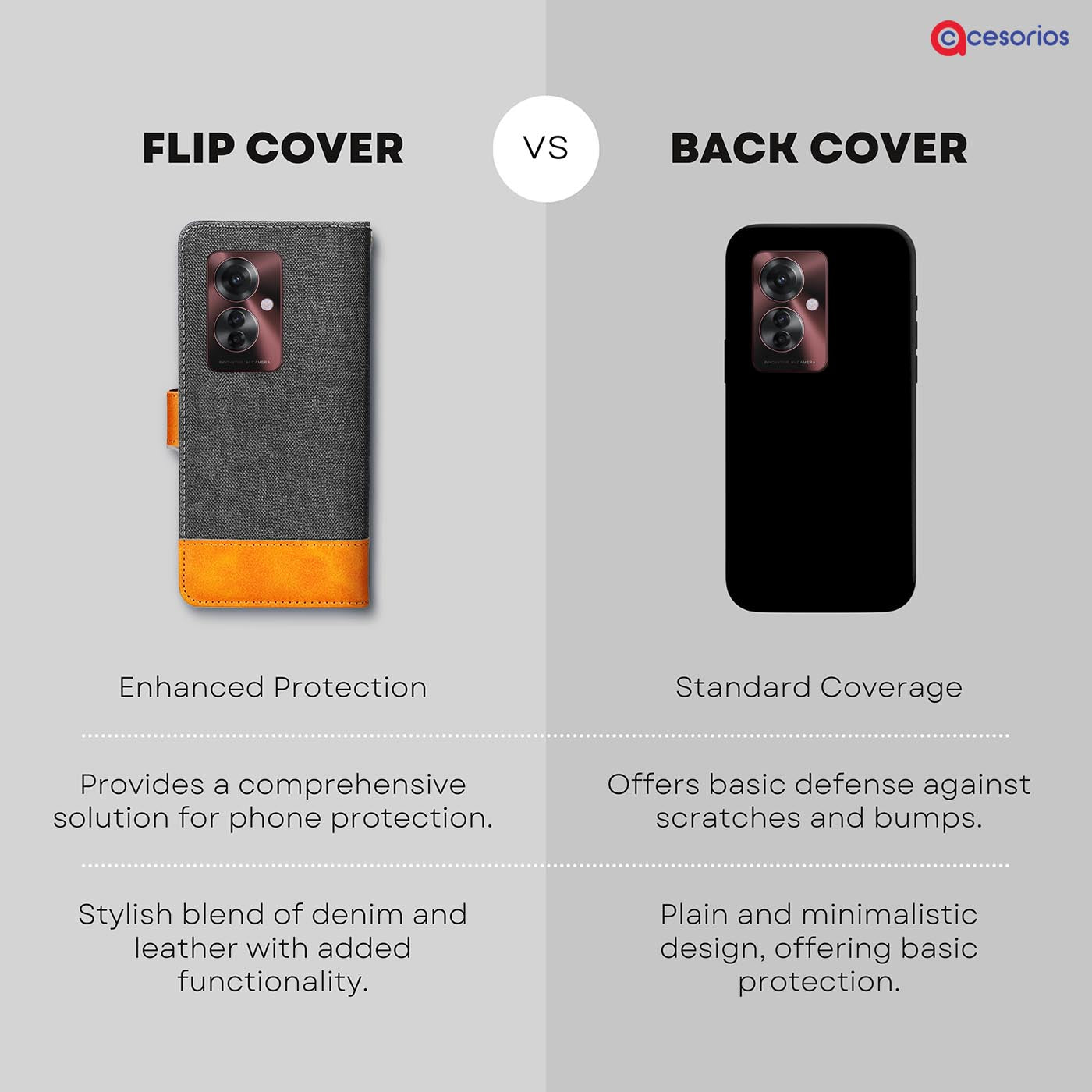 Kickstand and raised bezel detail — Oppo F25 Pro 5G folio case